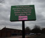Lower Broughton Flood Alert and Community Info Board